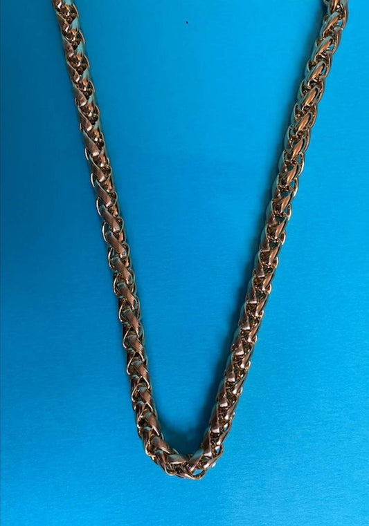 Vintage Gold Plated Rope Chain