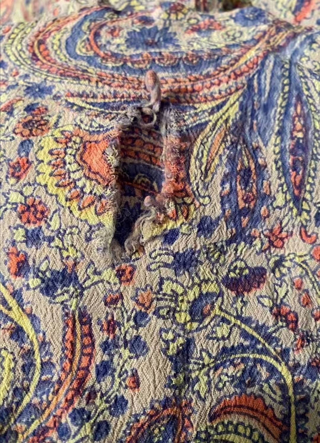 Vintage Purple Paisley Shirt.