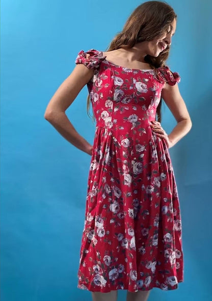 Vintage Revival 60s Floral Dress.