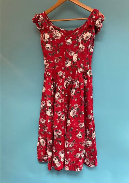 Vintage Revival 60s Floral Dress.