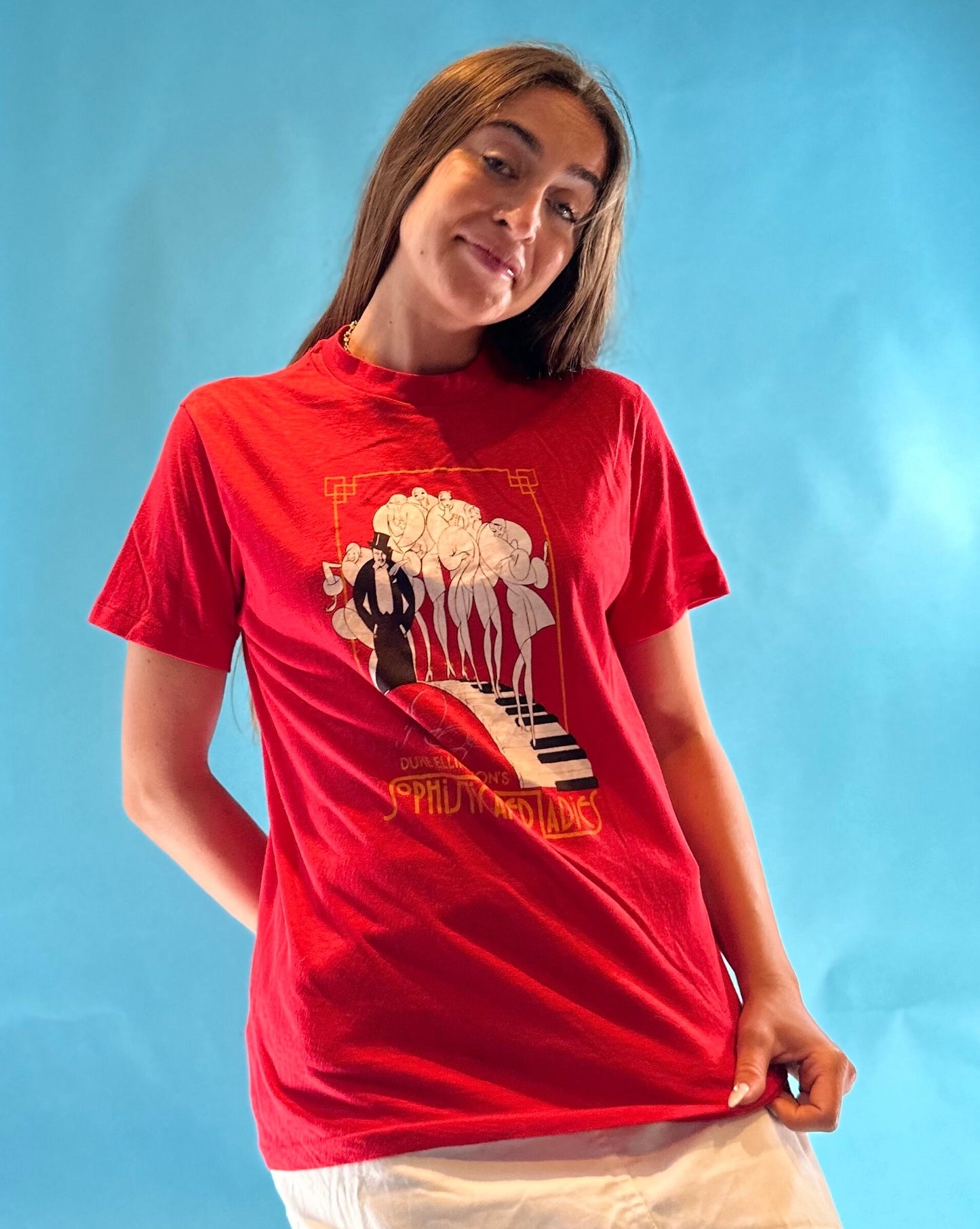 Red Sophisticated Ladies T-shirt.